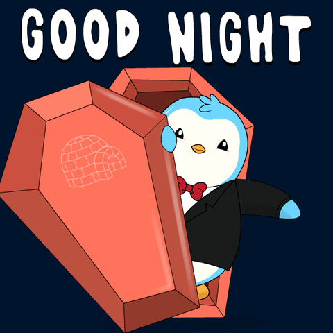 Good Night Halloween GIF by Pudgy Penguins