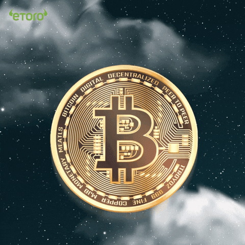 To The Moon Bitcoin GIF by eToro