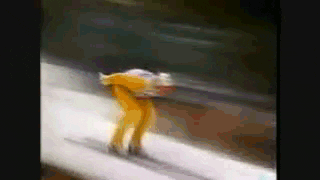 fall ski skiing jumps GIF