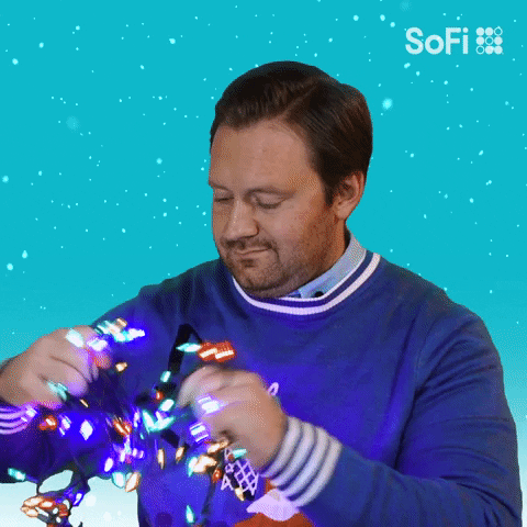 Christmas Time Mess GIF by SoFi