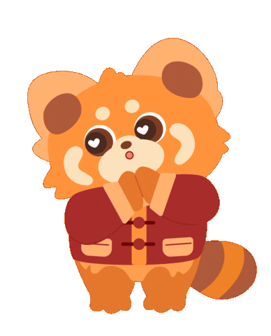 Red Panda Mascot Sticker by AmazingOriental