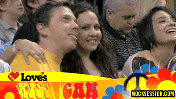 surprise kissing GIF