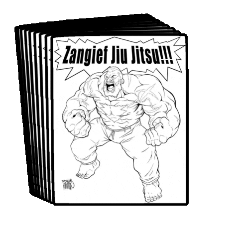 Zangief Jiu Jitsu Sticker