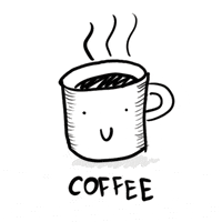 coffee morning illustrated caffeine