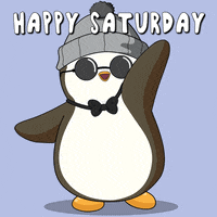 Saturday Morning Weekend GIF by Pudgy Penguins Saturday Morning Weekend GIF by Pudgy Penguins