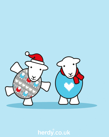 Christmas Jumper Kiss GIF by Herdy