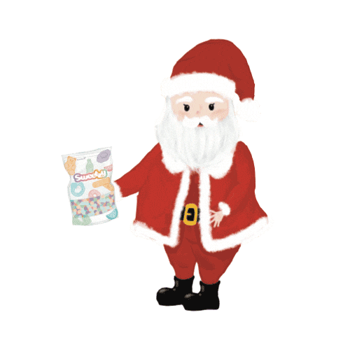 Christmas Santa Sticker by Sweetzy Ltd