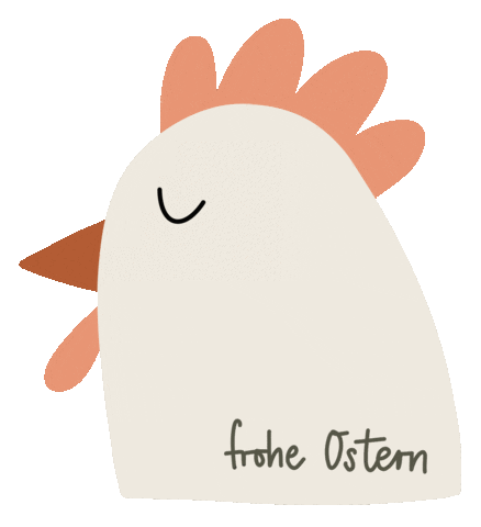 Chicken Easter Sticker