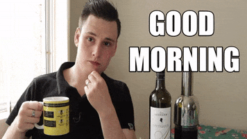 Good Morning Hello GIF by James Follent