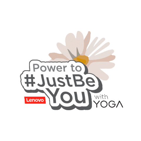 Just Be You Yoga Sticker by Lenovo Indonesia