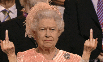 angry queen elizabeth GIF