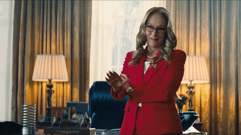 Meryl Streep Finger Guns GIF by NETFLIX - Find & Share on GIPHY