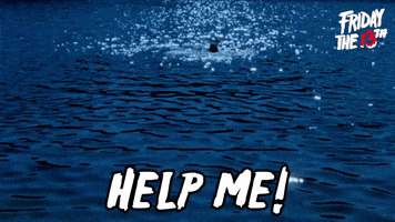Drowning Help Me GIF by Friday the 13th