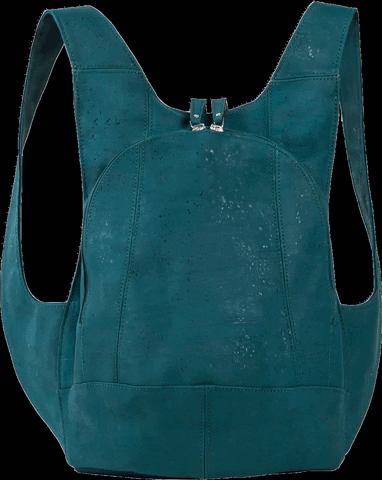 arsayo fashion blue vegan backpack GIF