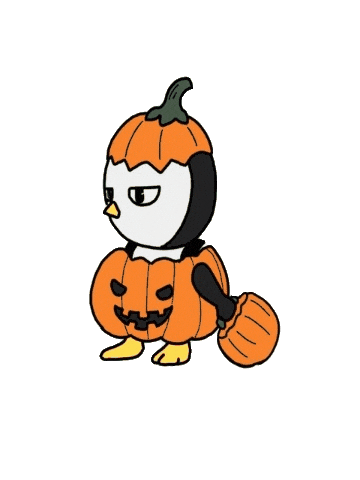 Halloween Snow Sticker by Vampire Penguin