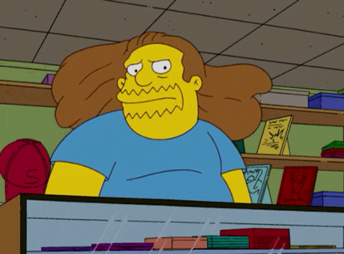 Giphy - The Simpsons Hair Flip GIF