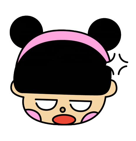 Angry Girl Sticker