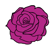 Pink Rose Sticker by @brandingbyjuls