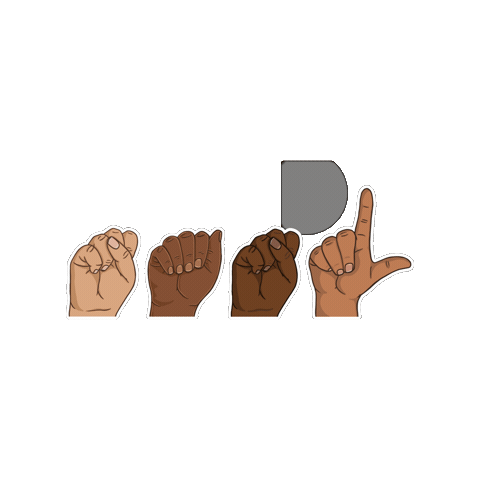 Sign Language Deaf Community Sticker