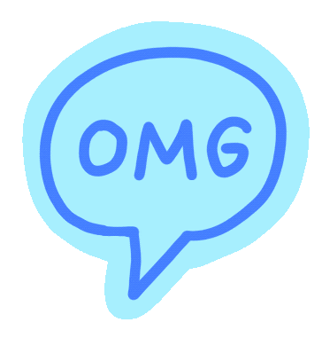 Bubble Omg Sticker by nahne-tillmann
