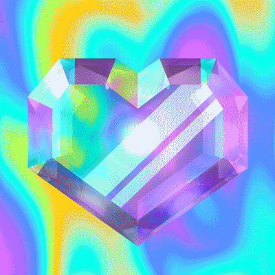 iridescent heart, iridescent , heart , rotate , 3d , animate , gif , purple  , blue , pink - Free animated GIF - PicMix