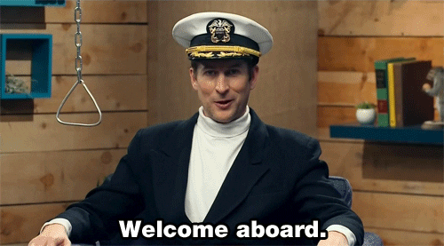 Welcome Aboard Comedy Bang Bang GIF - Find & Share on GIPHY