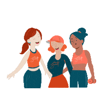 Sisters in Sweat Sticker