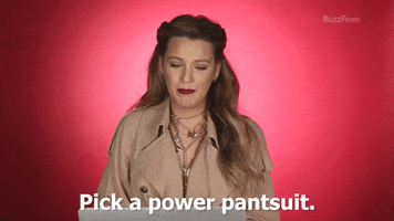 Blake Lively Pantsuit GIF by BuzzFeed