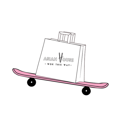 Delivery Skateboard Sticker by Asian House