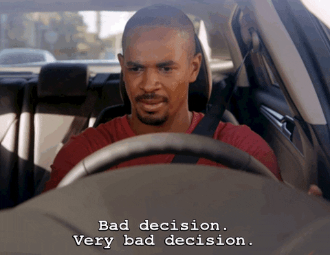  new girl mistake bad decision GIF