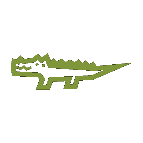 Alligator Crocodile Sticker by Mota Italic