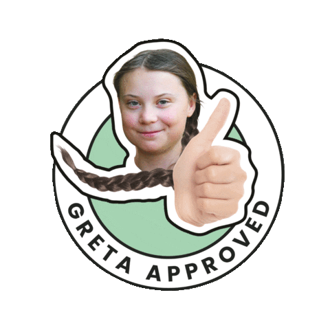 Greta Approved Sticker by kirsocial