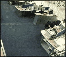 Bored Office Space GIF