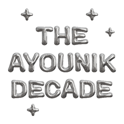 The Decade Sticker by Ayounik by Damia Frangie