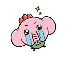 動物 Thank You Sticker by PHADS