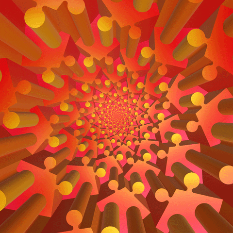 Puzzle Spiral GIF by Feliks Tomasz Konczakowski