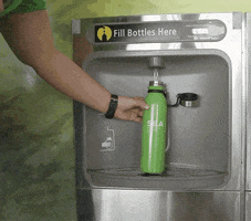 Water Bottle Reaction GIF by Seattle-Tacoma International Airport