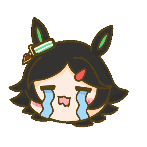 Pretty Derby Uma Sticker by Fluffy the Thunder God 雷神阿毛