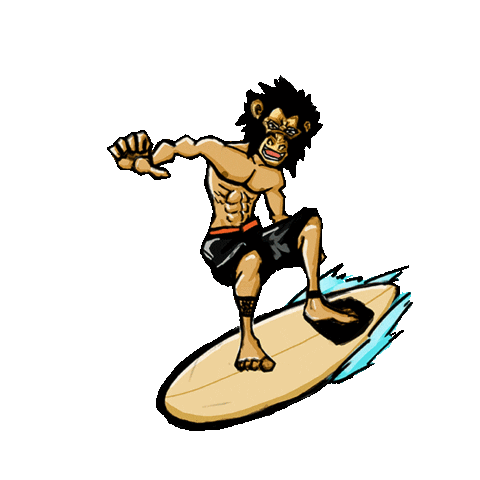 Surf Surfing Sticker by popaisnack