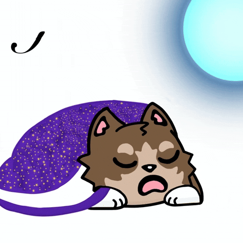 Tired Good Night GIF by Apex Wolf Pack