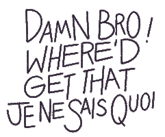 Je Ne Sais Quoi Text Sticker by Doist