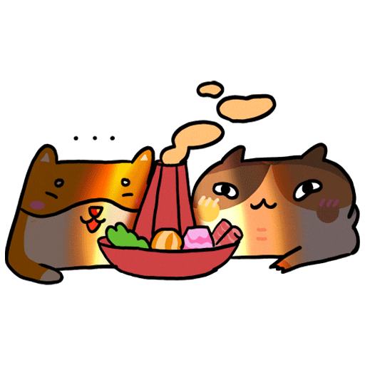 Cat Dog Sticker