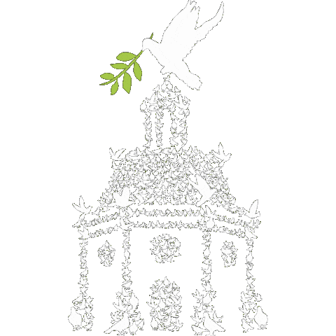 Katholisch Taube Sticker by stmarientelgte