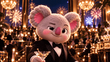 Party Thank You GIF by Barely Bearz