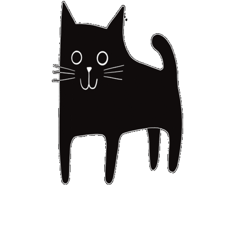 Black Cat Sticker