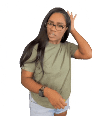 Confused Chewing Gum GIF by MonA Hayslett