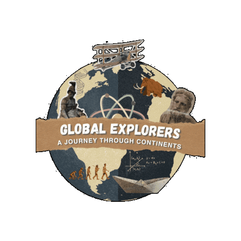 Global Explorers Sticker by Escola Santa Mônica