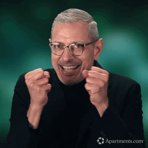 Happy Jeff Goldblum GIF by Apartments.com - Find & Share on GIPHY