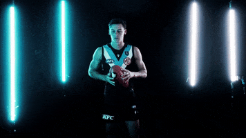 Fend Off Australian Rules Football GIF by Port Adelaide FC