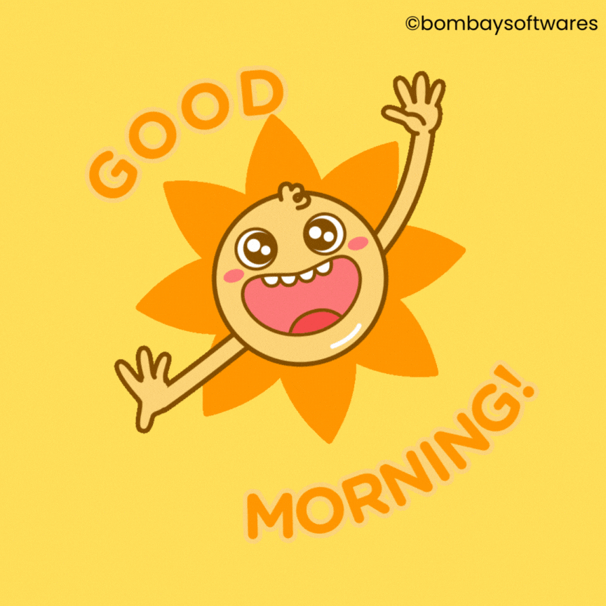 Happy Good Morning GIF by Bombay Softwares